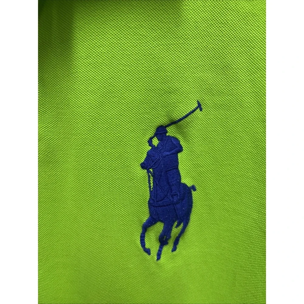 Polo‎ Ralph Lauren Bright Spring Green With Navy Big Pony - Size XL